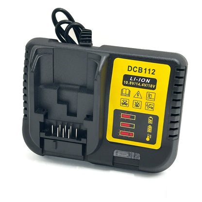 DCB112 Battery Charger For Dewalt 10.8V 12V 14.4V 18V 20V DCB206 DCB205 DCB204 DCB203 DCB120,DCB107 DCB115 DCB105(No battery)