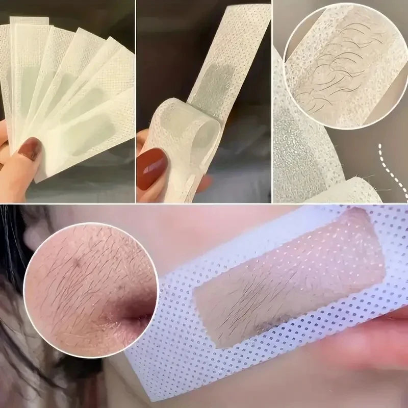10/20/100 Pcs Depilatory Wax Strips Hair Removal Wax Paper Cold Wax Strips Paper For Face Neck Arm Leg Body Beauty Tools