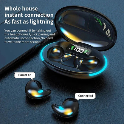 Sleeping Earbuds Wireless Mini Headphones For Work TWS Bluetooth Earphone Stereo Hidden Headsets with Mic HD Call Waterproof X55