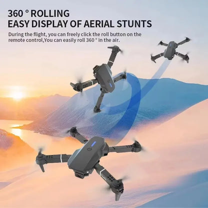 Kid Professional E88 Air Screen Control Drone Wide RC Dron HD 4K Camera Foldable Helicopter Aircraft Quadcopter Drone Gift Toys