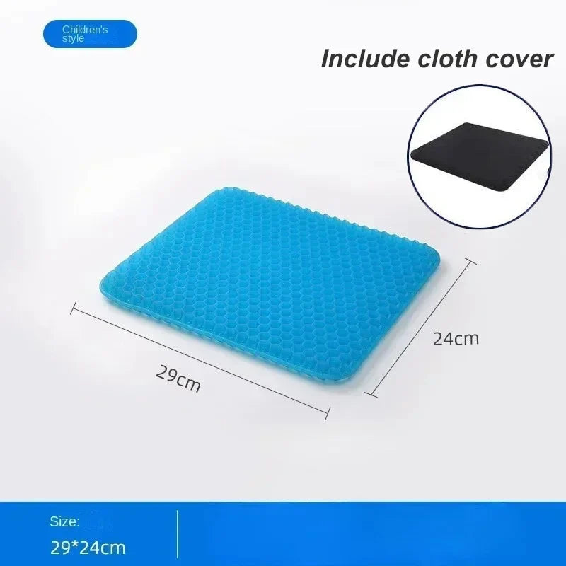Gel Seat Cushion Double Thick Egg Gel Summer Cushion for Pressure Relief Breathable Chair Pad Car Seat Office Chair Soft Cushion
