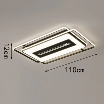 LED ultra-thin ceiling light, modern and simple living room lighting fixture, 2026 new atmospheric rectangular bedroom light