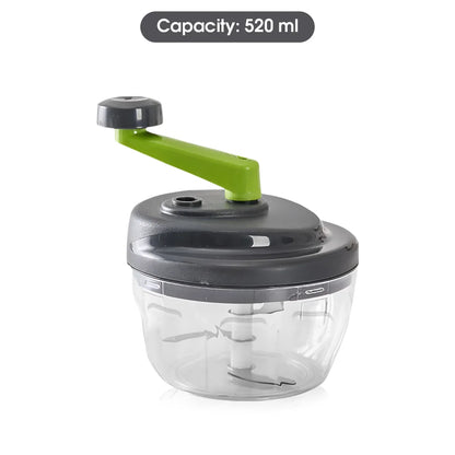 1Pcs 520ml/900ml Hand Crank Garlic Pulverizer Manual Garlic Mashers Meat Grinder Food Vegetable Chopper Kitchen Gadgets
