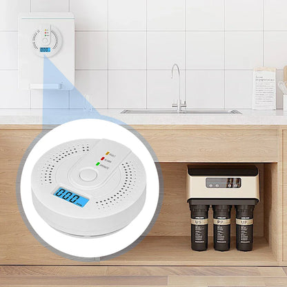 Independent CO Alarm Sensor Carbon Monoxide Alarm Detector High Sensitive Warning LED Display CO Alarm Battery Powered