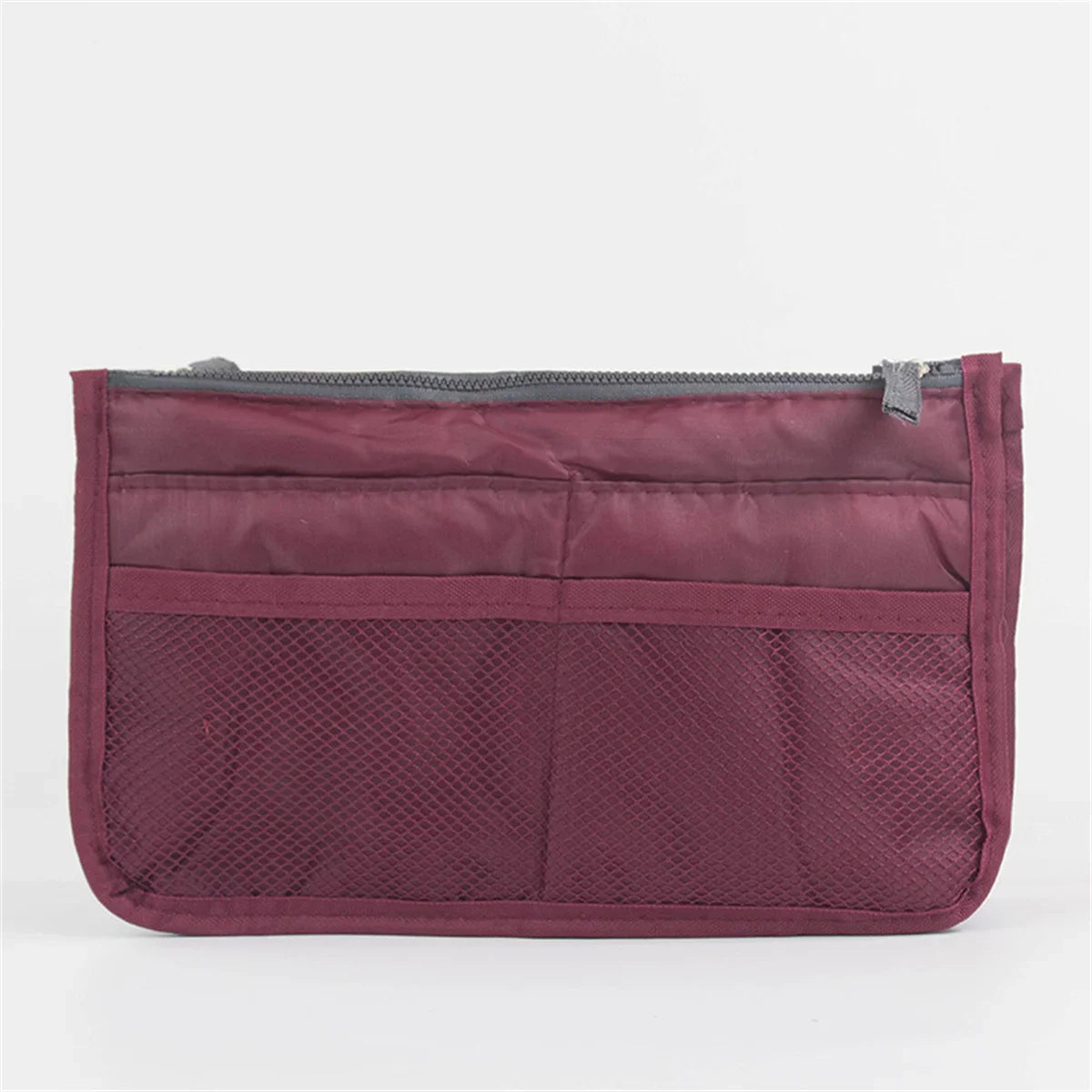 Multifunctional Bi-fold Storage Bag Double Zipper Large Capacity Storage Arrangement Makeup Toiletries Large Classification Bag