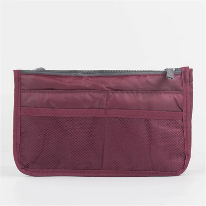 Multifunctional Bi-fold Storage Bag Double Zipper Large Capacity Storage Arrangement Makeup Toiletries Large Classification Bag