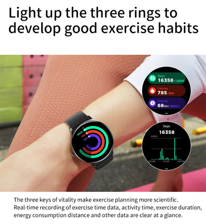 ChiBear Ultra Thin Fashion Smart Watch Women Screen Always Display Time Sports Bracelet Bluetooth Call AMOLED Smartwatch Woman
