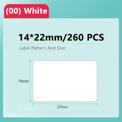 Niimbot D11/D101/D110 Mini Portable Printer White Tape Sticker Papers Waterproof  Anti-Oil No Glue Thermal Label Printer New