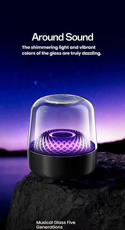 Glaze 5 Subwoofer Bluetooth 5.3 Audio Breathing Lamp Speakers Hi-Fi Acoustic Wireless Soundbar Portable Speaker for Home Theater