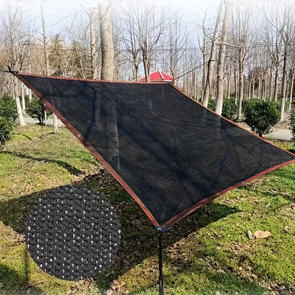 Easy to install black sunshade net for balconies, courtyards and swimming pools, anti-UV awnings and greenhouse sunshade nets