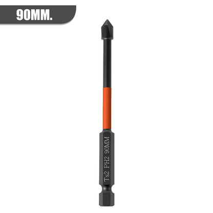 Strong Magnetic Batch Head PH2 Cross Screwdriver Set Impact Drill Bit Screw Alloy Steel Non-slip Cross Screwdriver 25-150mm