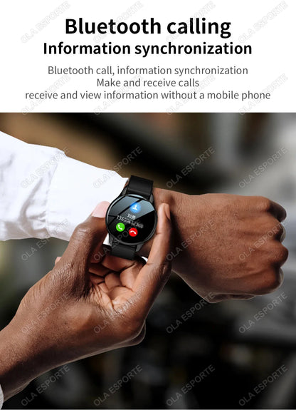 Smart Watch 1.32inch HD AMOLED Screen Bluetooth Call Health Monitor Smartwatch Men Women Fitness Sports Watches For Android IOS