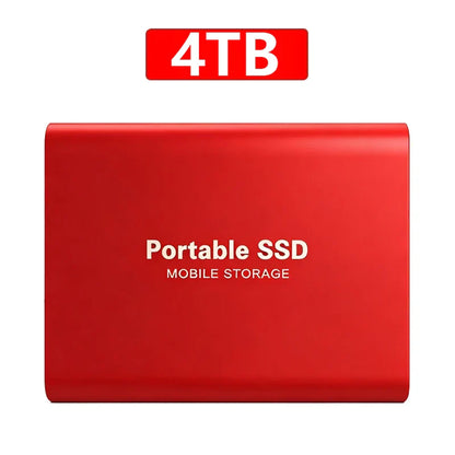 New External Hard Drive 2TB Portable SSD 4TB High-Speed Hard Disk 128TB Mass Mobile Solid State Drive USB3.1 for Laptops/PC/MAC