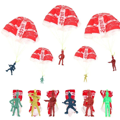 15Pcs Funny Mini Hand Throwing Soldiers Parachute Outdoor Flying Toys for Kids Birthday Party Favors Goodie Bag Pinata Fillers