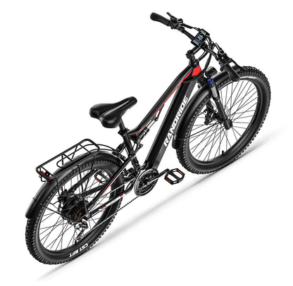 RANDRIDE Electric Bike YG90 48V 17Ah Battery 1000W Motor 27.5" Mountain Bicycle Full Suspension With Hydraulic Brake 21 Speeds