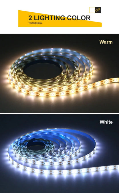 USB LED Strip Lights DC 5V Smart Dimmer Hand Scan Sensor Switch On/off Control Backlight Tape TV Lamp Tape Bedroom Home Decor