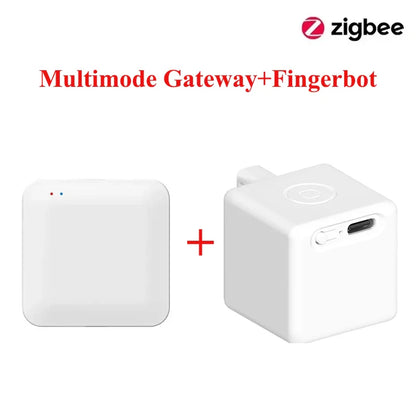Tuya Zigbee Smart Touch Fingerbot Plus Type-C Rechargeable Robot Button Pusher Arm Switch Works With Alexa Google Home Alice