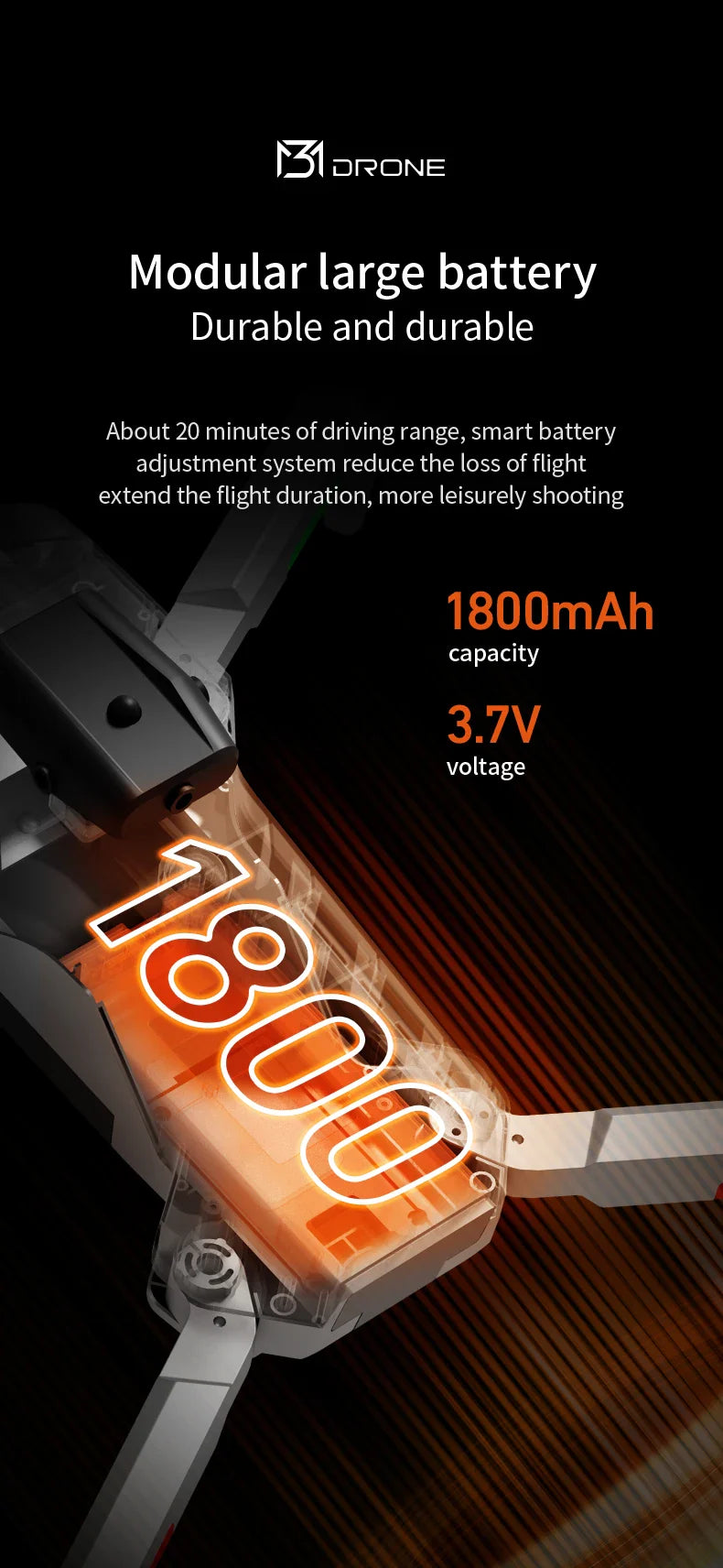 New Obstacle Avoidance M3 Drone Brushless Motor Helicopter Optical Flow Hovering GPS 8K 3 Camera Foldable Quadrotor Aircraft Toy