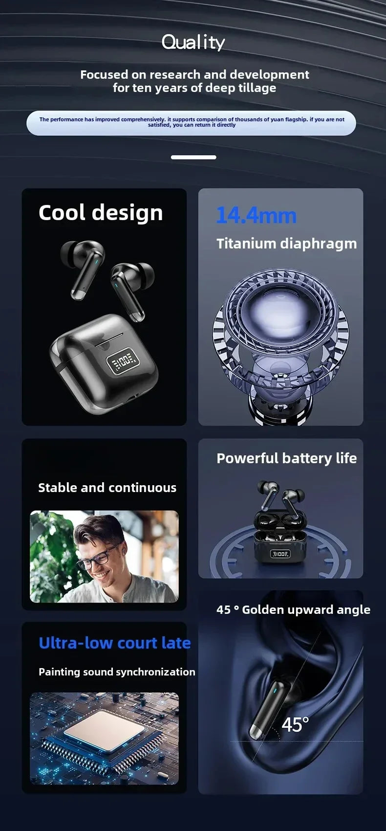 X89 Bluetooth headset Wireless Headphones Sport Earphones Waterproof Noise Reduction in-ear Wireless Earbuds With Mic