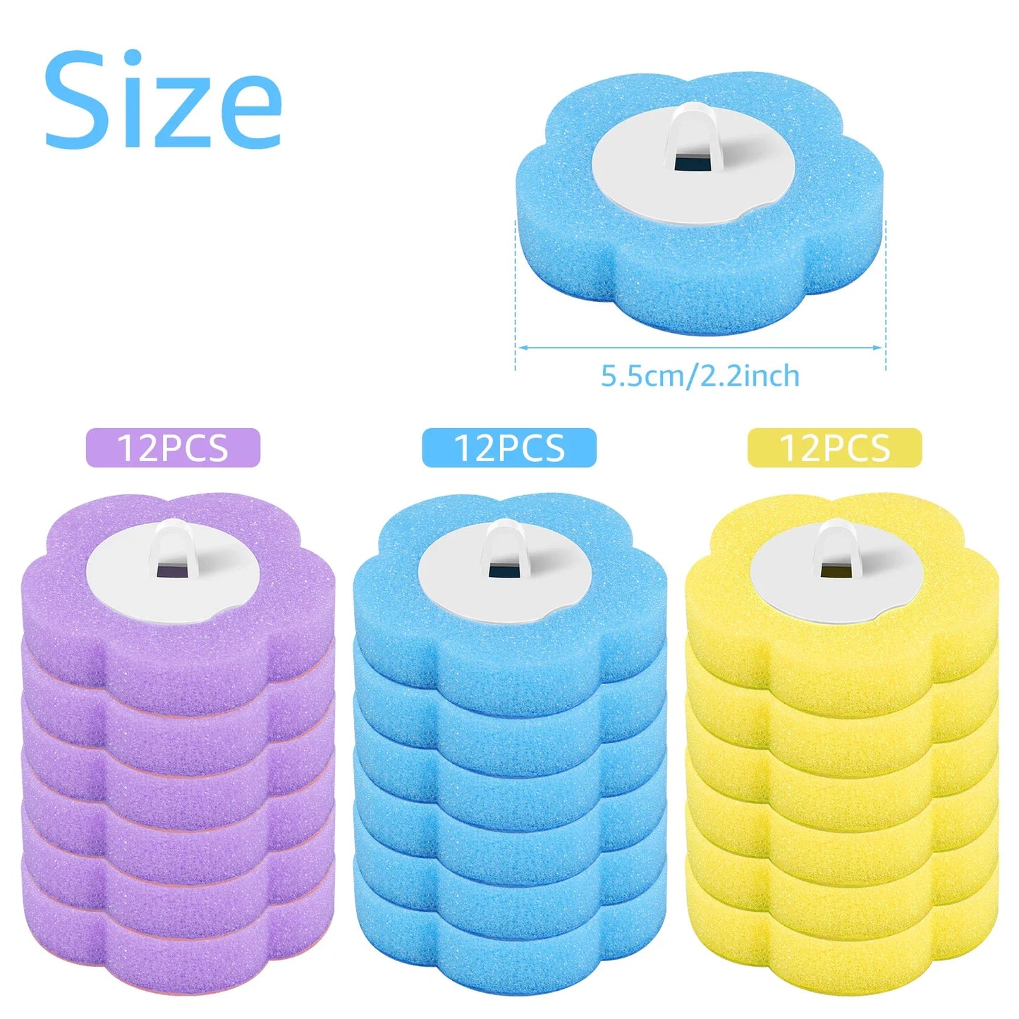 18/36Pcs Toilet Brush With Disposable Replacement Head Kits Upgrade Long Handle Bathroom Cleaning Brush For Home Wc Accessories