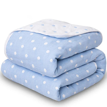Chiffon towel, 6-layer cotton duvet, adult and children, double bed, air conditioner, fine duvet, extra large bedding