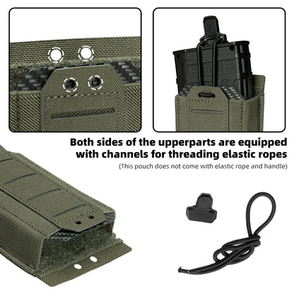 IDOGEAR Tactical Single LSR 556 Mag Pouch Mag Carrier MOLLE Pouch Laser Cut Tool Bags 35135