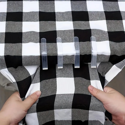 72pcs Clear Tablecloth Clips Picnic Cloth Plastic Clip Windproof Table Cover Holder Clamps For Home Kitchen Restaurant Accessory