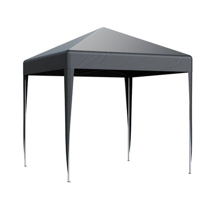 LOEFME 2x2M Pop Up Gazebo Waterproof Windproof Portable Outdoor Canopy Sun Shelter Removable 4 Sides Cloths Garden Camping Tent