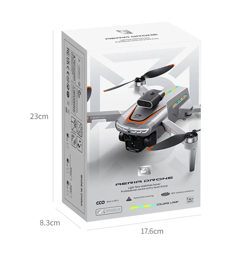 New Obstacle Avoidance M3 Drone Brushless Motor Helicopter Optical Flow Hovering GPS 8K 3 Camera Foldable Quadrotor Aircraft Toy