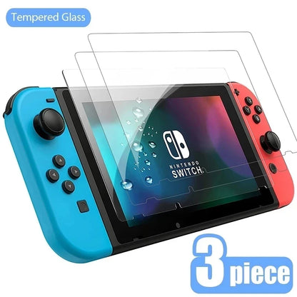 1/2/3PCS Tempered Glass for Nintendo Switch OLED 3 Pieces Screen Protector Film for Nintendo Switch Switch Lite Protective Glass