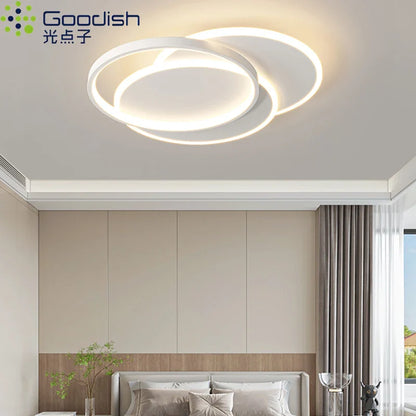 Modern Nordic Led Ceiling Light Square Minimalist Lamps for Kitchen Living Dining  Room Art Home Decoration Chandelier