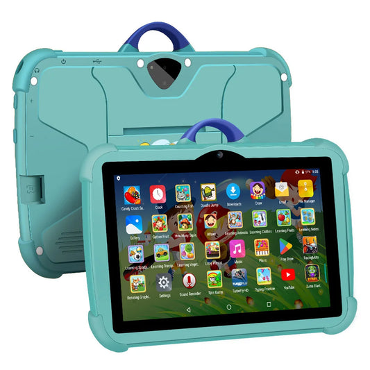 7 Inch Kids Tablet PC with Android 13 Quad Core 4GB RAM 64GB ROM Educational Learning Children's Favorite Cheap Simple Design