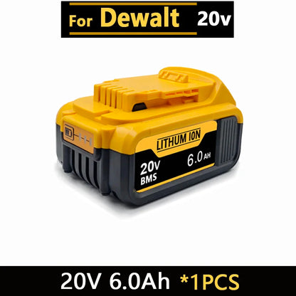 New High-power For DEWALT 20v/60V battery DCB200 DCB205 DCB206  * power tool 18V battery 3AH 8AH 12AH 18AH batteries  DCD805