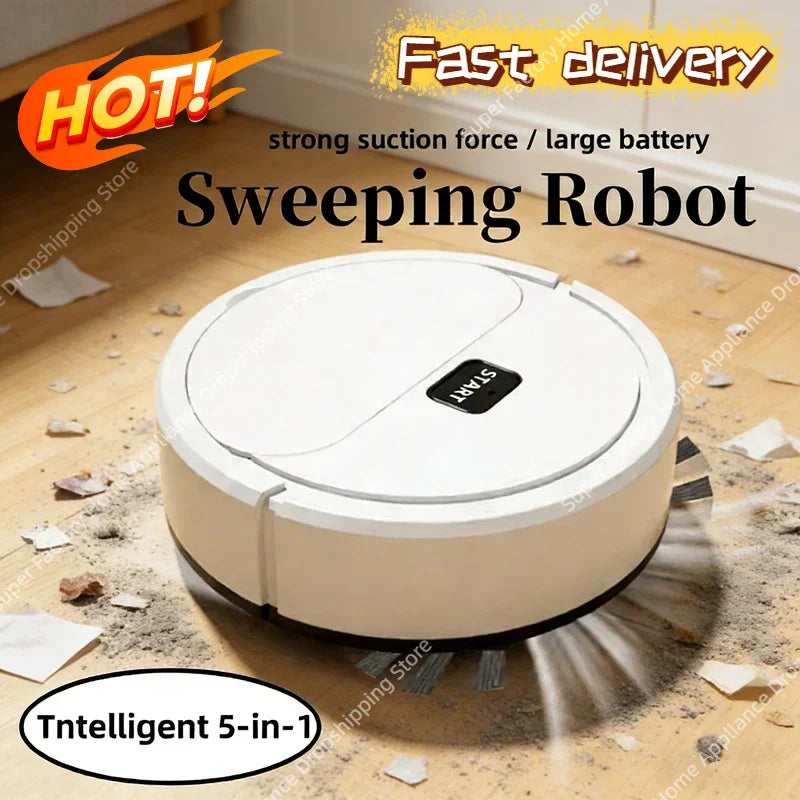 Smart Sweeping Robot Mini Silent Vacuum Cleaner Powerful Sweep Mop Brush 5-in-1 Multi-function Cleaning Machine For Home 2026