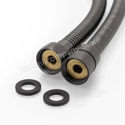 Shower Hose 1.5M Stainless Steel - Flexible Handheld Shower Head Pipe Explosion-Proof Bathroom