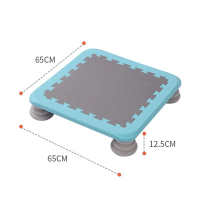Portable Kids Trampoline Jump Fitness Toy Workout Small Rebounder Trampolines for Boys Girls Nursery Outdoor Kindergarten Indoor