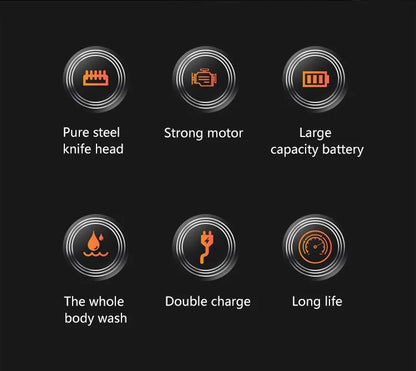 Mijia 5 in 1 Hair Trimmer Machine LCD Display Clippers Barber Professional Hair Cutting Machines Men's Electric Shaver