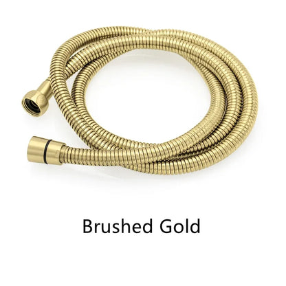 Shower Hose 1.5M Stainless Steel - Flexible Handheld Shower Head Pipe Explosion-Proof Bathroom