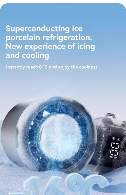 2025 Hanging Ice Pack Handheld High-speed Fan Folding 100 Speed Infinitely Adjustable Fan Portable For Outdoor Neck