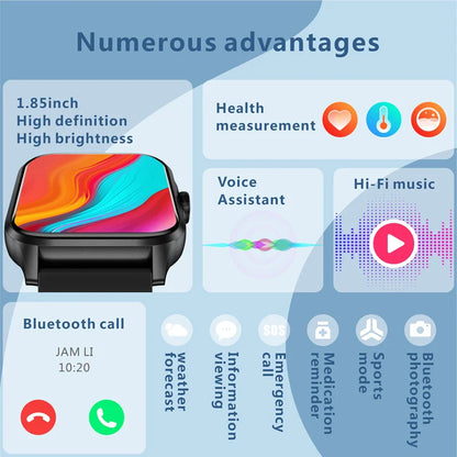 Lenovo QX15 Smart Watch Men & Women Full Touch Screen Sport Fitness Watch Man Waterproof Bluetooth For Ios Android Smartwatch