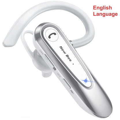 New Bee B45 Bluetooth Headset Wireless Earpiece for Driving Earphone with Dual Mic Earbuds CVC8.0 Noise Reduction Headphones