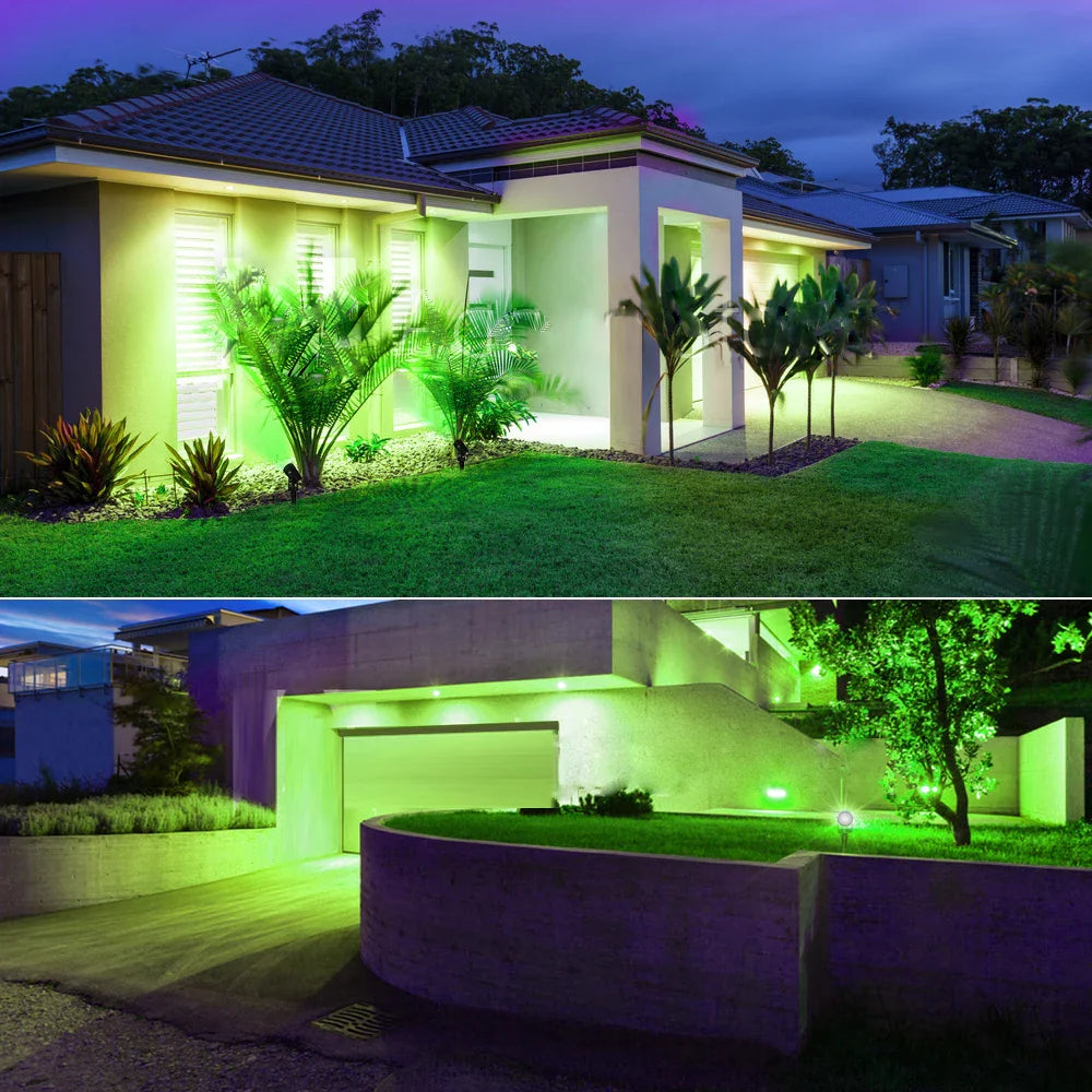 Solar Powered Spotlight IP65 Solar LED Light Outdoor Landscape Yard Garden Tree Separately Lamp Aluminum Anti Rust Solar Lamp
