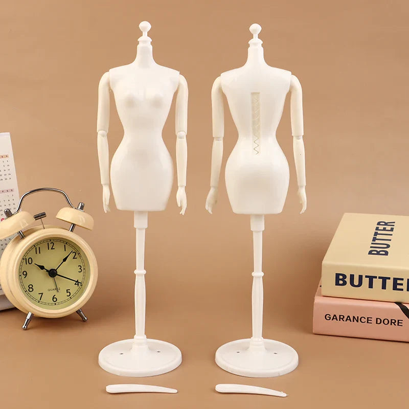 1/6 Doll Mannequin Coat Hanger Dollhouse Doll Skirt Support Wedding Mannequin Stand Humanoid Model Toy Doll Gown Display Form