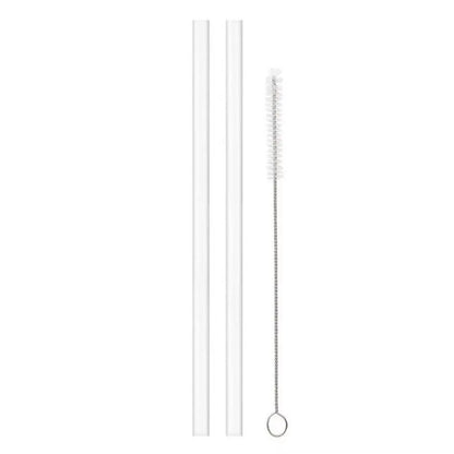 Reusable Straw with Cleaning Brush Plastic Replacement Straw Compatible with Stanley 40 oz 30 oz Cup Tumbler