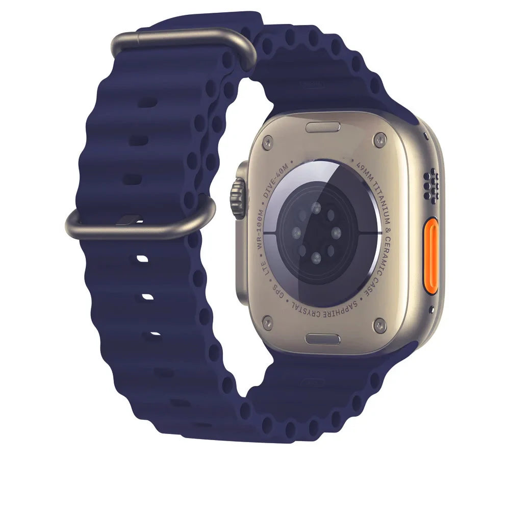 Silicone Band For Apple Watch strap 44mm 45mm 40mm 41mm 42-38mm 45 mm sport bracelet iwatch series 8 7 6 5 4 3 SE 9 Ultra 2 49mm