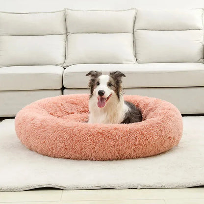 Soft Long Plush Dog Bed House – Cozy Pet Basket, Cushion, Cat Mat, Best for Dogs & Cats