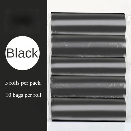 5 Rolls/pack Household Disposable Trash Pouch Small Trash Bags Kitchen Storage Garbage Bags Cleaning Waste Bag Plastic Bag