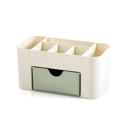 Makeup Organizer Storage Box With Drawer Cotton Swab Stick Storage Case Lipstick Organizer Brush Holder Makeup Acrylic Plastic