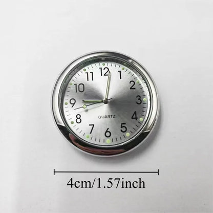 1pc Glow Decorative Car Clock Mini Quartz Watch for Car Decoration
