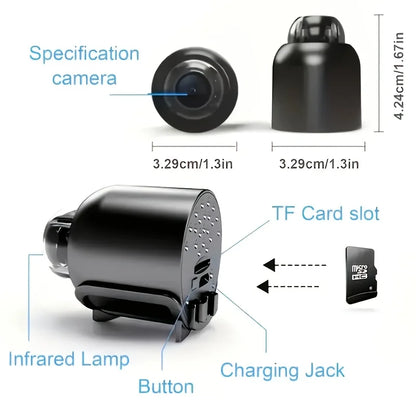 HD Mini Camera WiFi 1080P Remote Wireless Video Recorder Home House Pet Dog Kids Safety Monitoring Security For Iphone Battery